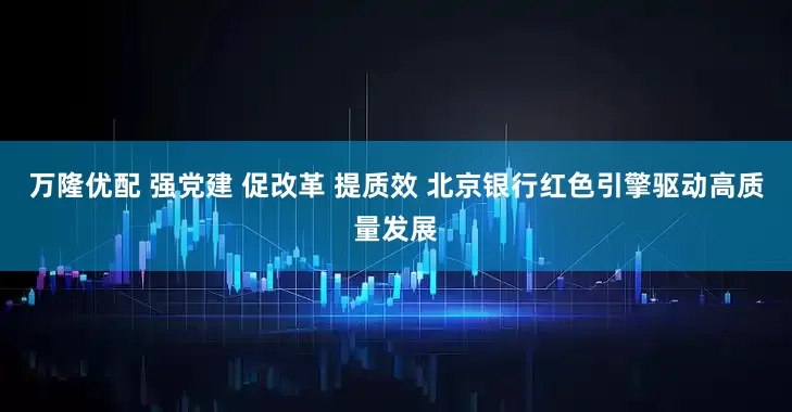 万隆优配 强党建 促改革 提质效 北京银行红色引擎驱动高质量发展