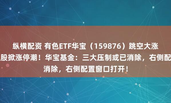 纵横配资 有色ETF华宝（159876）跳空大涨4.5%，成份股掀涨停潮！华宝基金：三大压制或已消除，右侧配置窗口打开！